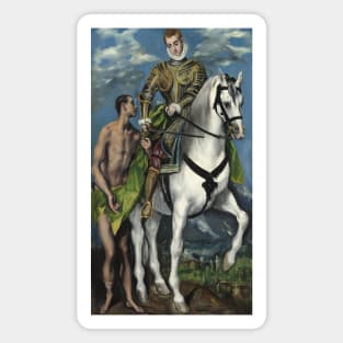 Saint Martin and the Beggar by El Greco Magnet